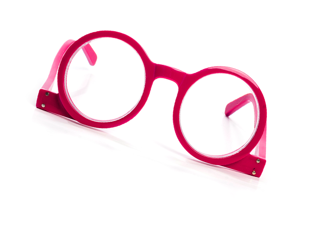 5 pink glasses